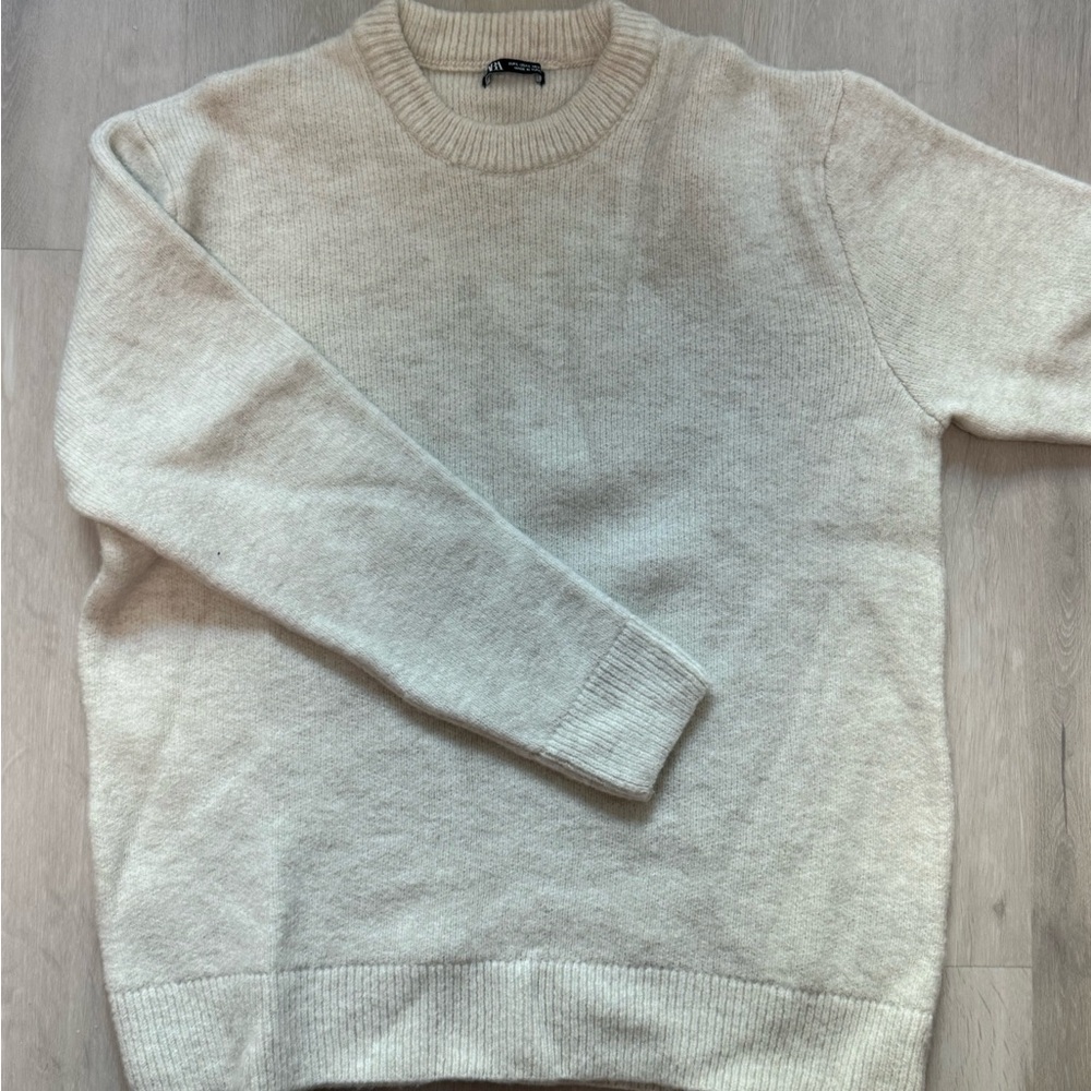 Zara Cream Men's Sweater